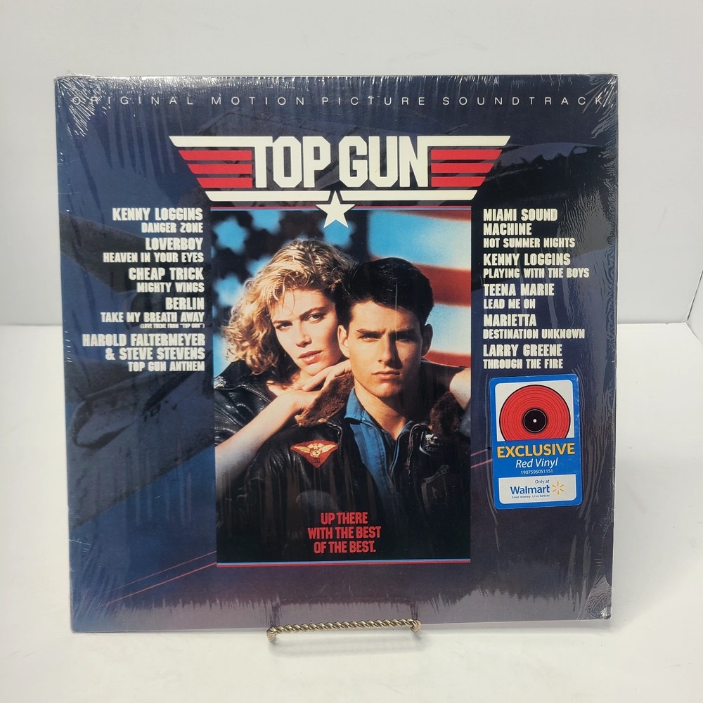 Top Gun LP Movie Soundtrack Walmart Exclusive Red Vinyl Record 33 RPM Tom Cruise